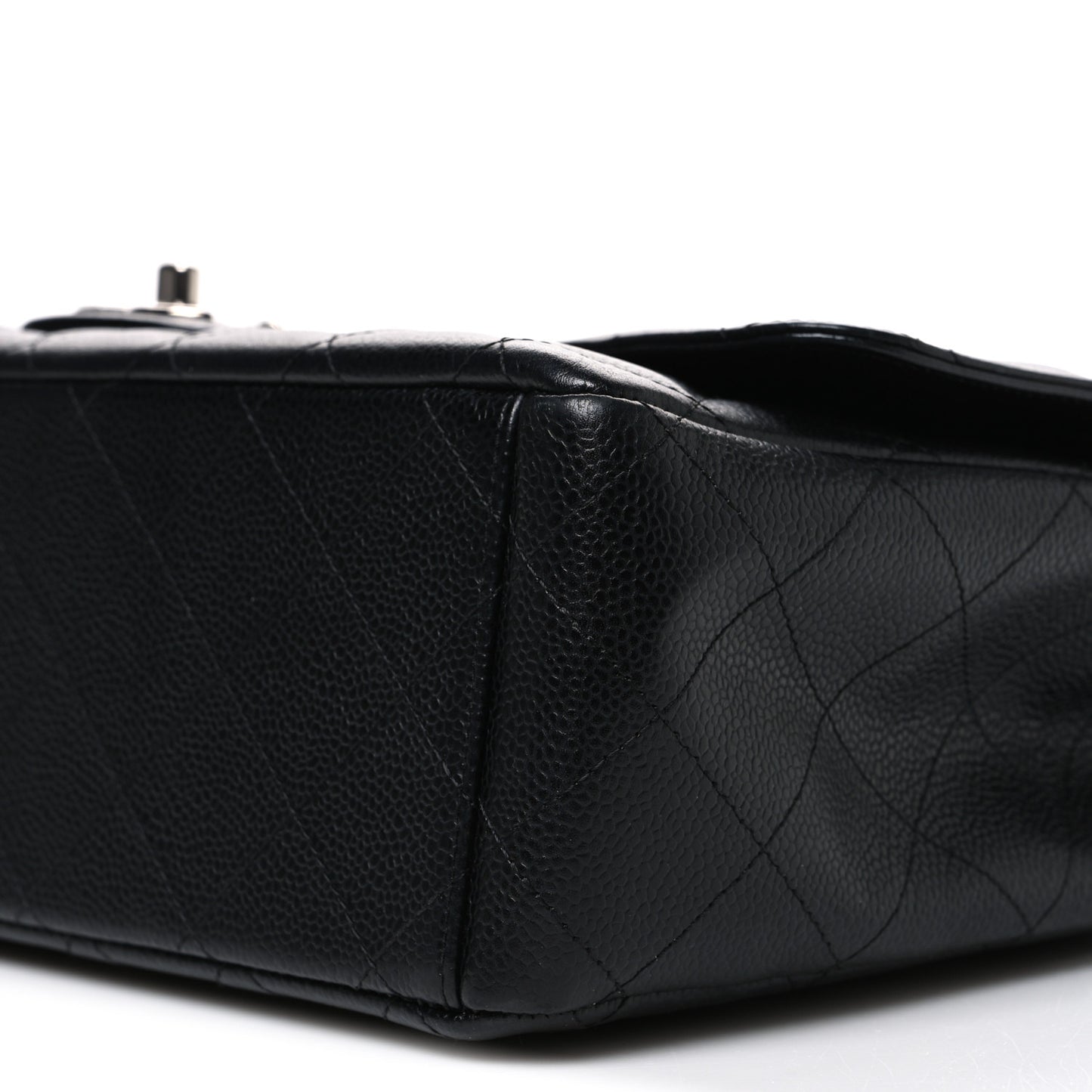 Caviar Quilted Maxi Double Flap Black