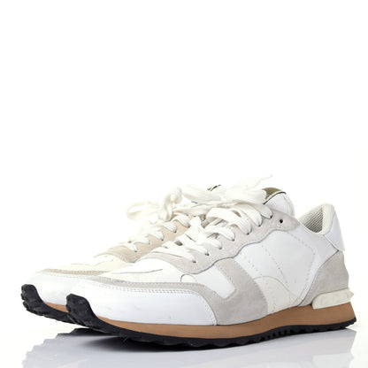 Valentino Garavani Fabric Suede L'Amour Rockrunner Sneakers 43 White 3 of 11