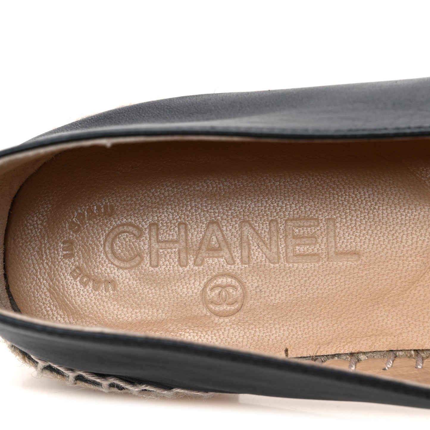 Lambskin CC Espadrilles 40 Black