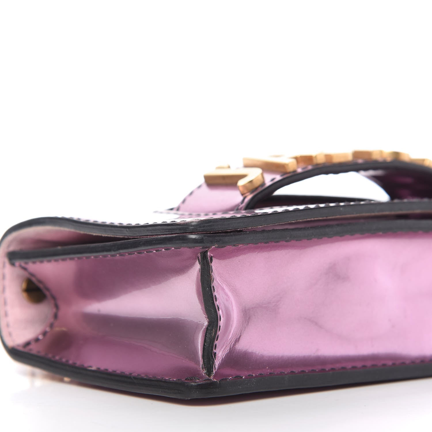 Christian Dior Metallic Calfskin J'Adior Mini Chain Flap Bag Pink 6 of 9