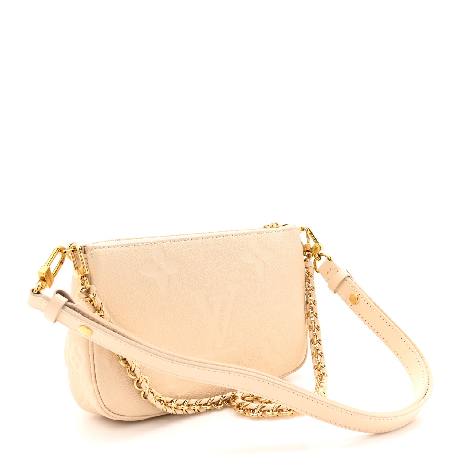 Louis Vuitton Empreinte Monogram Giant Multi Pochette Accessories Cream 3 of 10