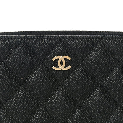Chanel Caviar Quilted Medium Zip Around Wallet Black 9 of 14