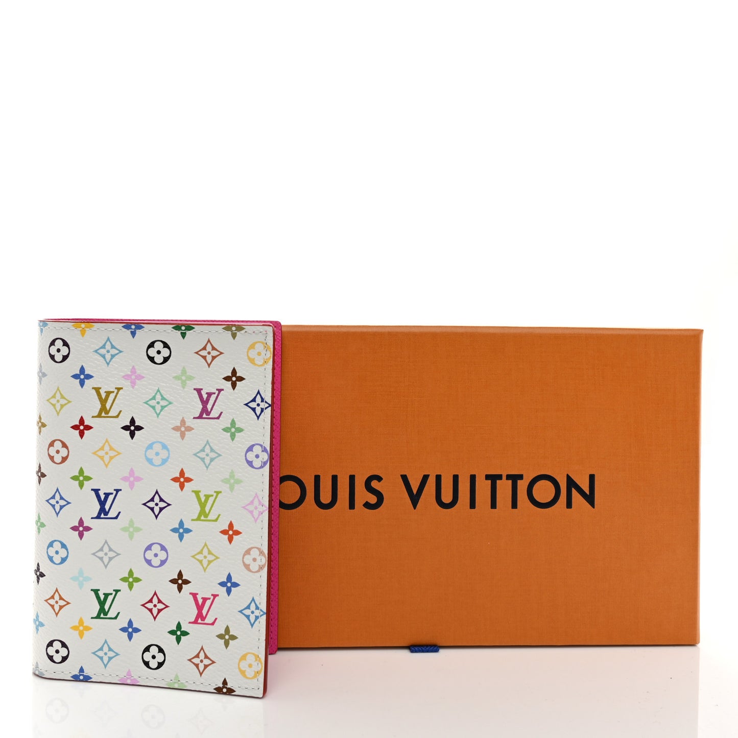 LV X TM Monogram Multicolor Passport Cover White