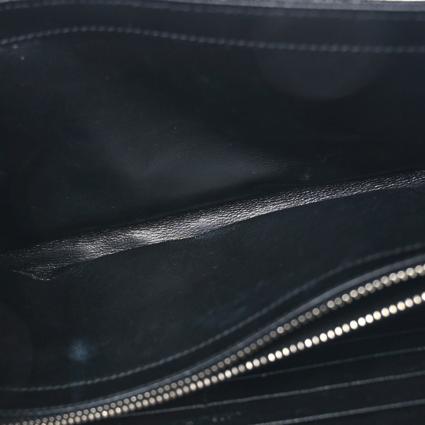 Grain De Poudre Matelasse Chevron Monogram Chain Wallet Black
