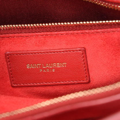 Saint Laurent Calfskin Small Sac De Jour Lipstick Red 7 of 18