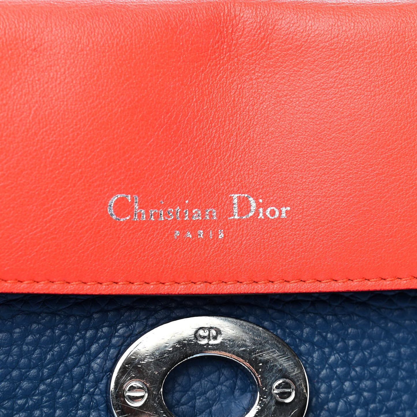 Bullcalf Medium Be Dior Flap Mineral Blue
