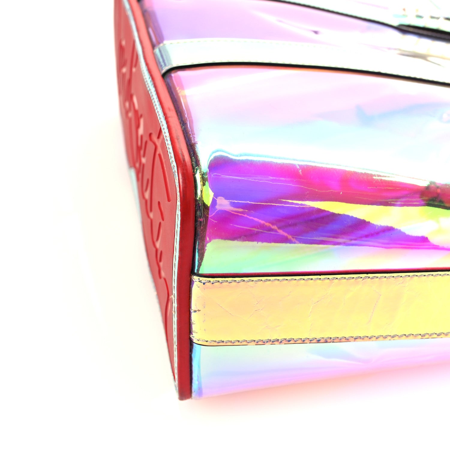 Christian Louboutin PVC Spikes East West Cabata Tote Clear Multicolor 11 of 14