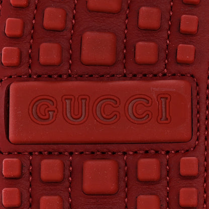 Gucci Clove Calfskin Monochrome Mens Interlocking G Driver Loafers 9.5 Red 7 of 12