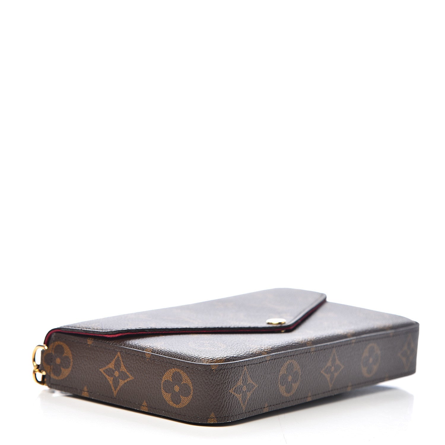 Louis Vuitton Monogram Pochette Felicie Chain Wallet Fuchsia 6 of 18