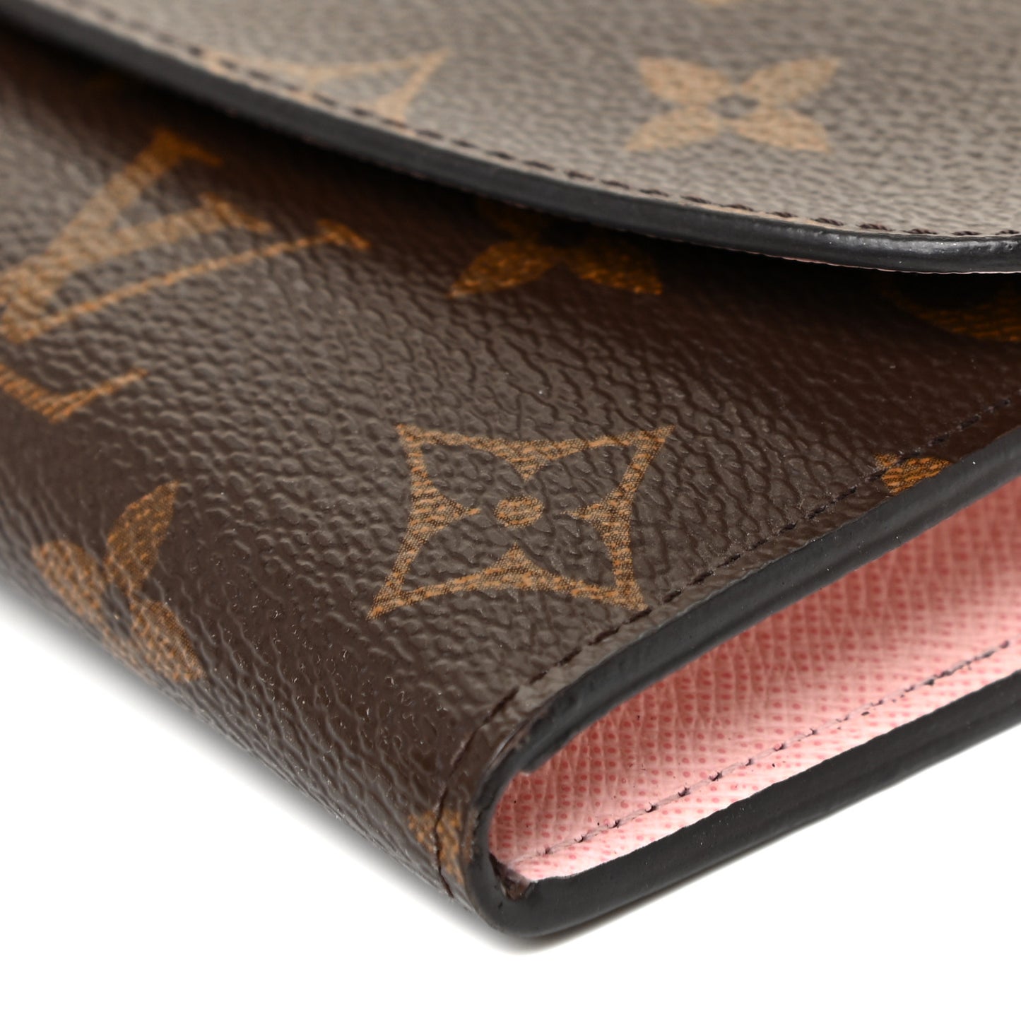 Monogram Emilie Wallet Rose Ballerine