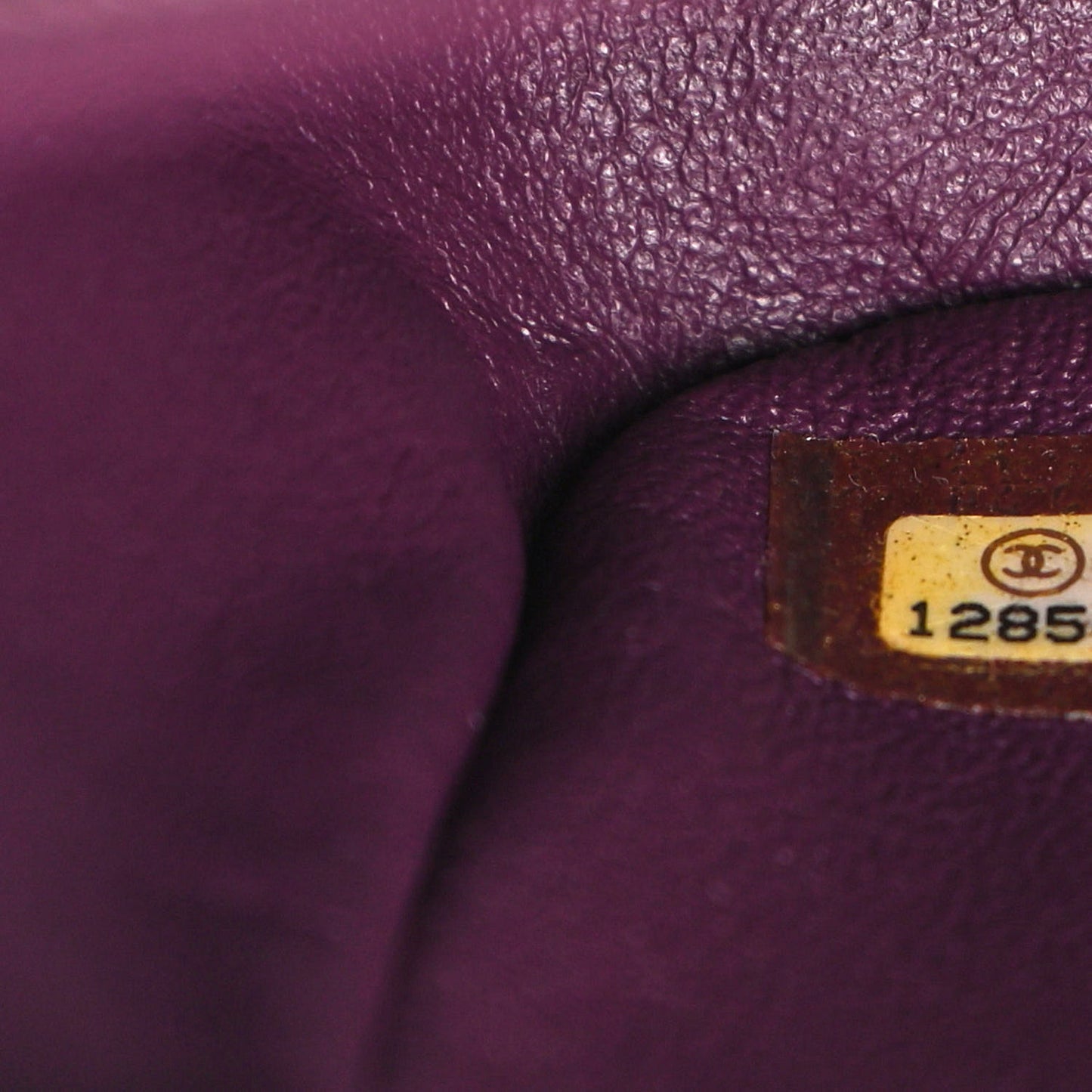 Lambskin Quilted Jumbo Single Flap Purple
