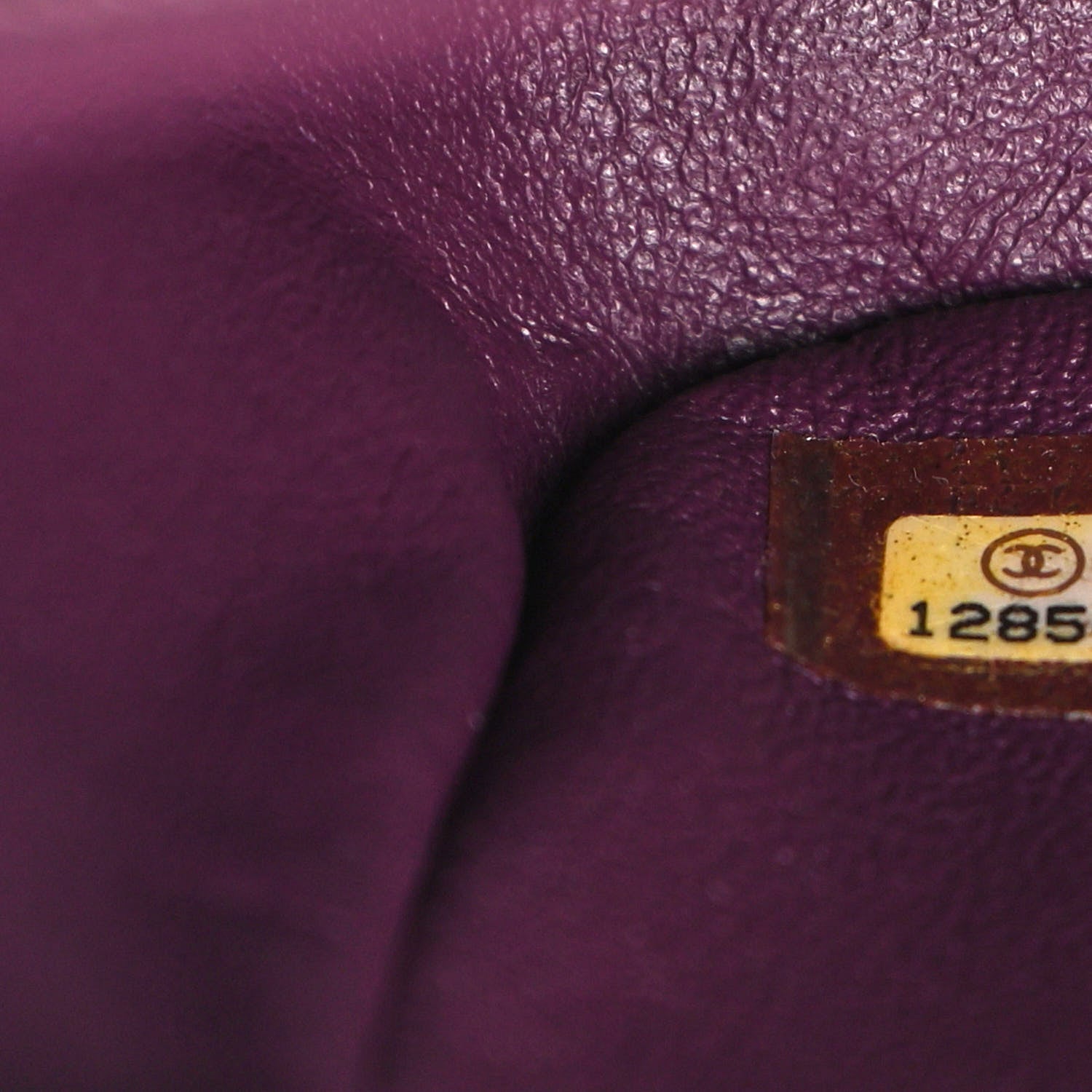 Chanel Lambskin Quilted Jumbo Single Flap Purple 8 of 12