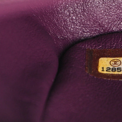 Chanel Lambskin Quilted Jumbo Single Flap Purple 8 of 12