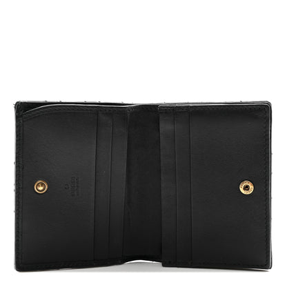 Gucci Calfskin Matelasse GG Marmont Card Case Wallet Black 5 of 8