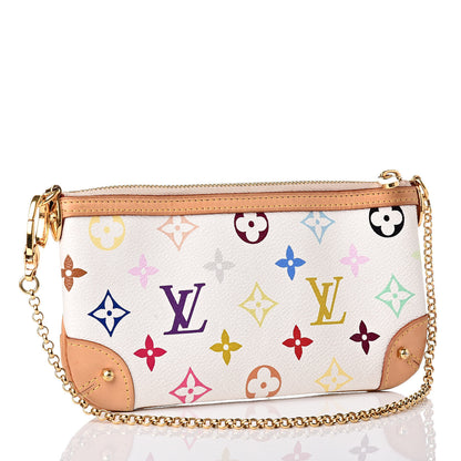 Louis Vuitton Monogram Multicolor Pochette Milla MM White 3 of 10
