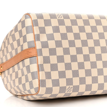 Louis Vuitton Damier Azur Braided Speedy Bandouliere 30 Blue 9 of 10