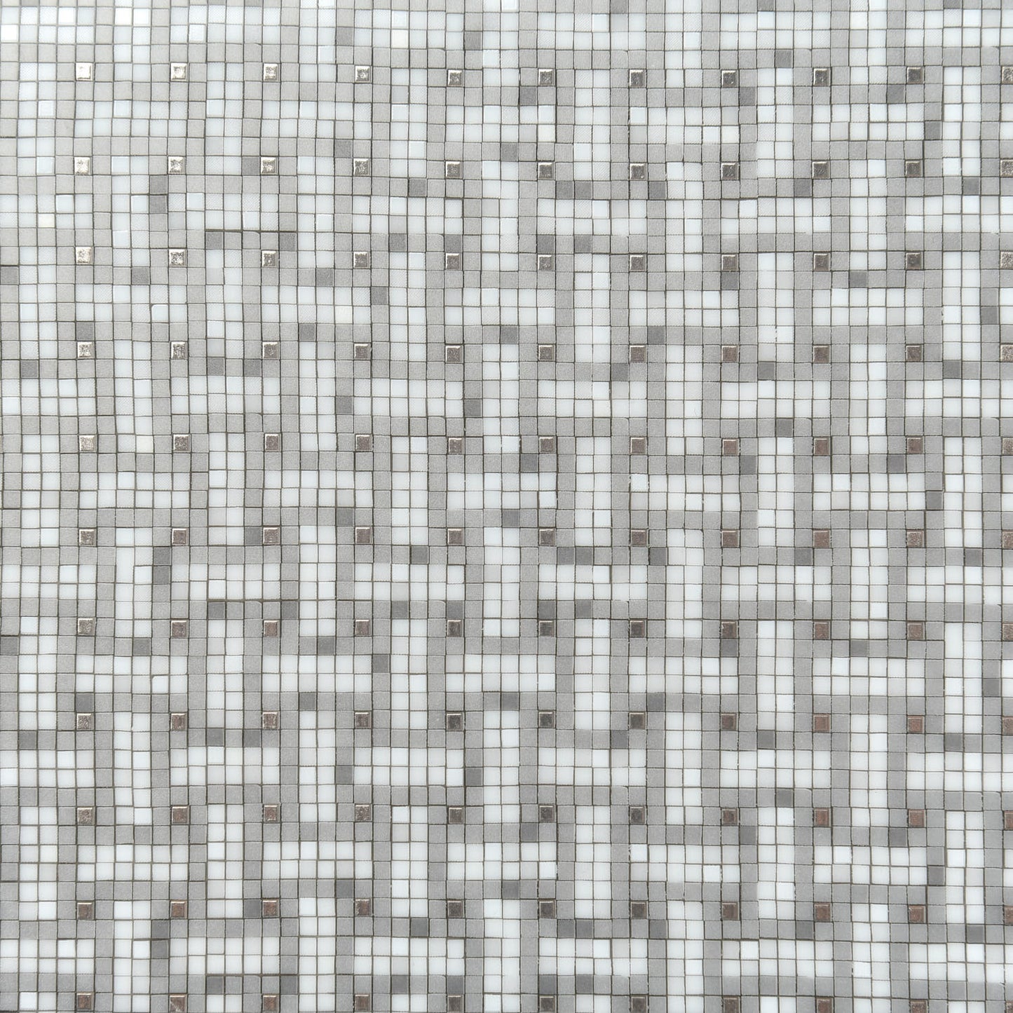 Porcelain Mosaique au 24 Square Plate Platinum