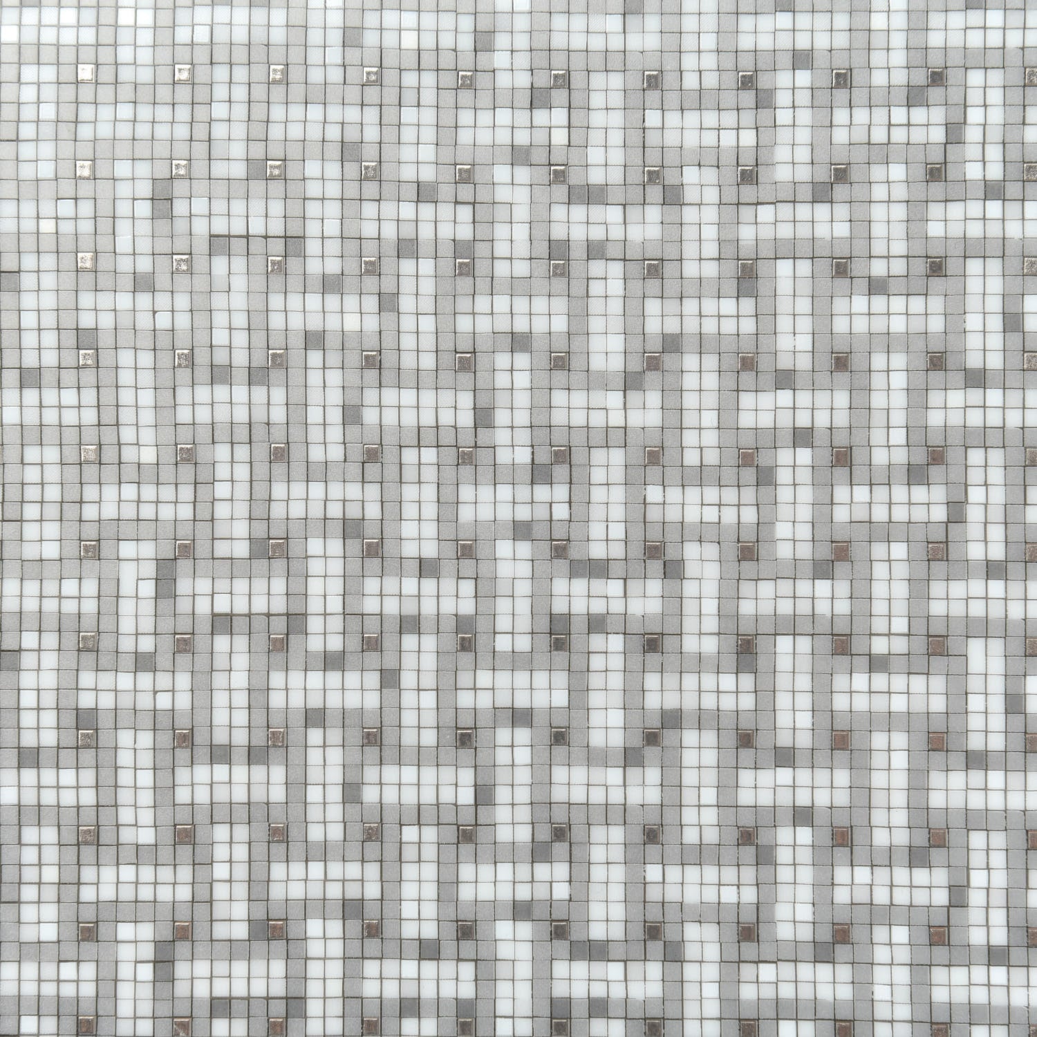 Hermes Porcelain Mosaique au 24 Square Plate Platinum 4 of 6