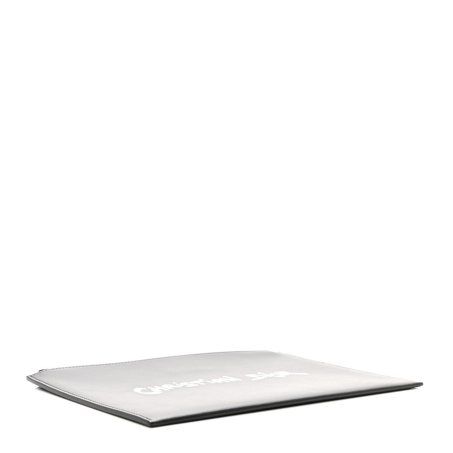 Christian Dior Calfskin Homme Zip Flat Pouch Black 4 of 6