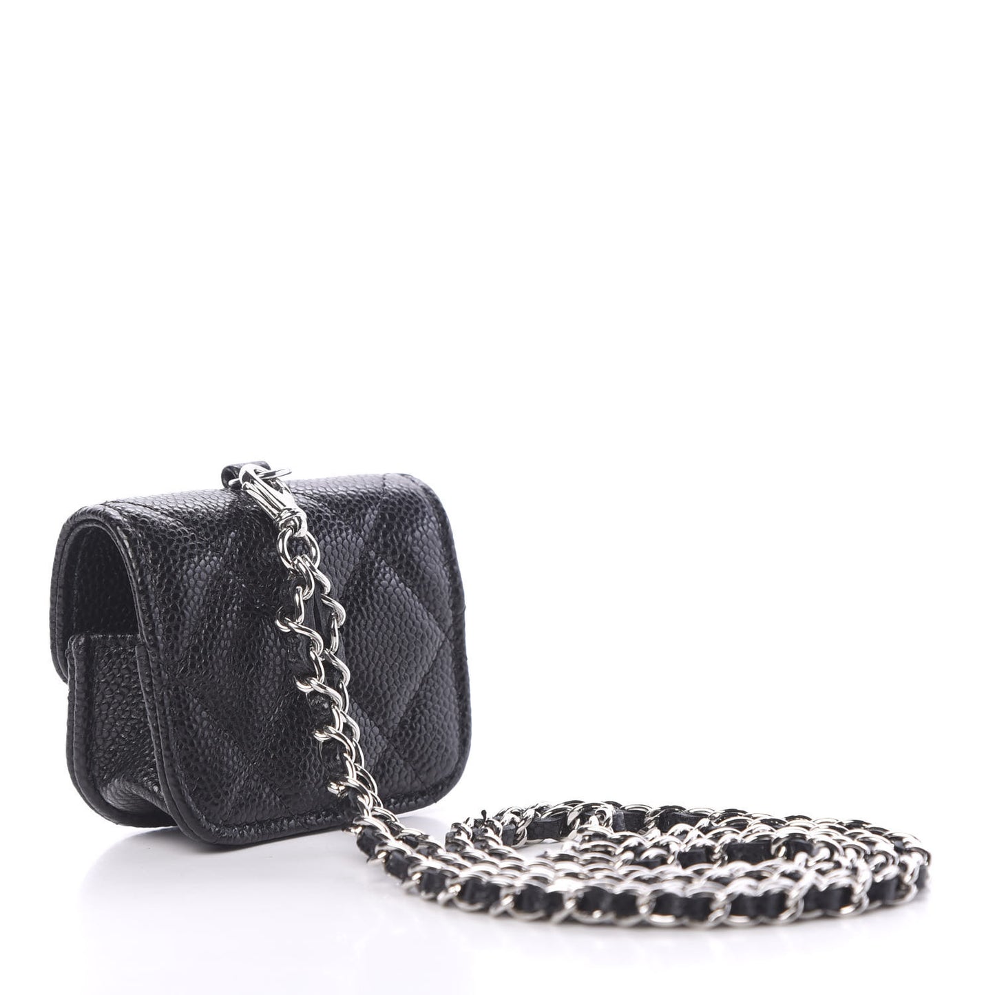 Caviar Quilted Airpods Pro Case Black