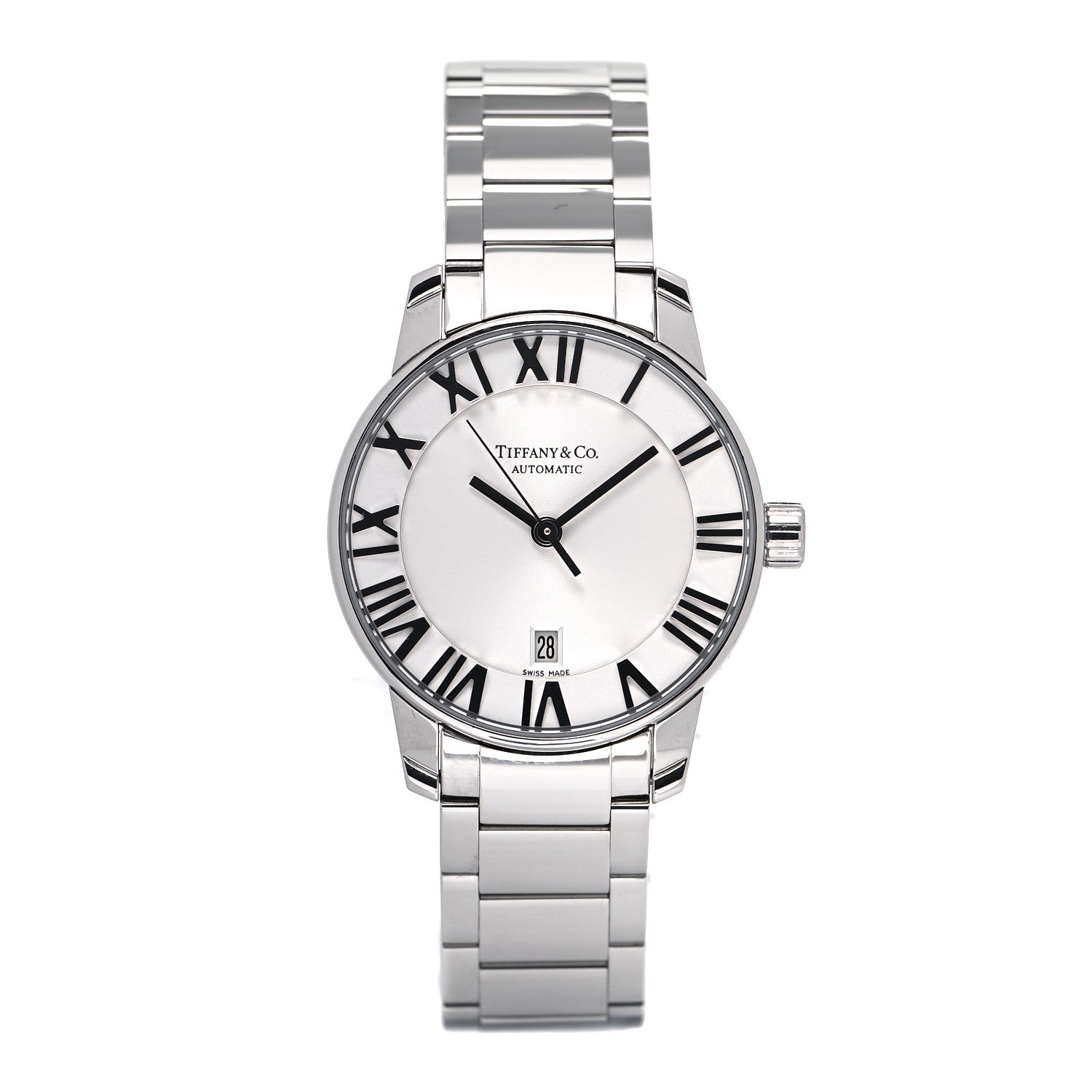 Tiffany Stainless Steel 29mm Atlas Automatic Watch 1 of 4