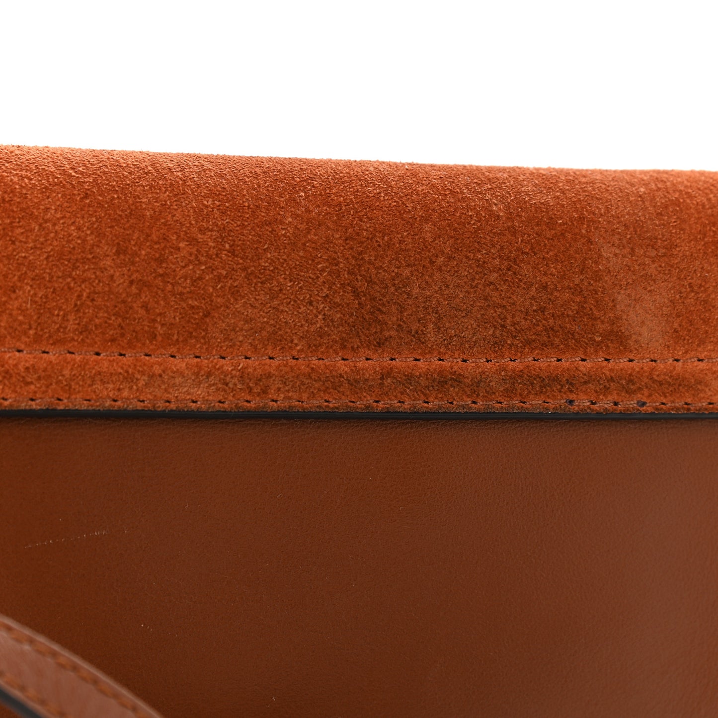 Suede Calfskin Mini Faye Shoulder Bag Tobacco