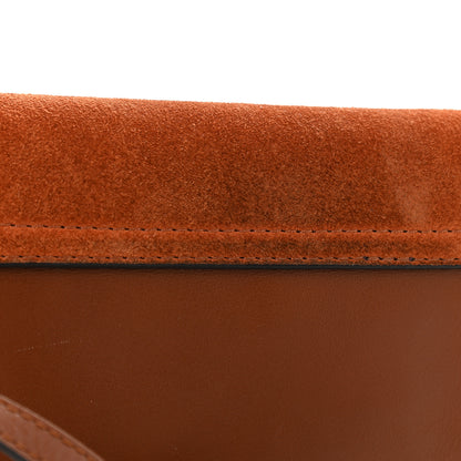 Chloe Suede Calfskin Mini Faye Shoulder Bag Tobacco 10 of 10