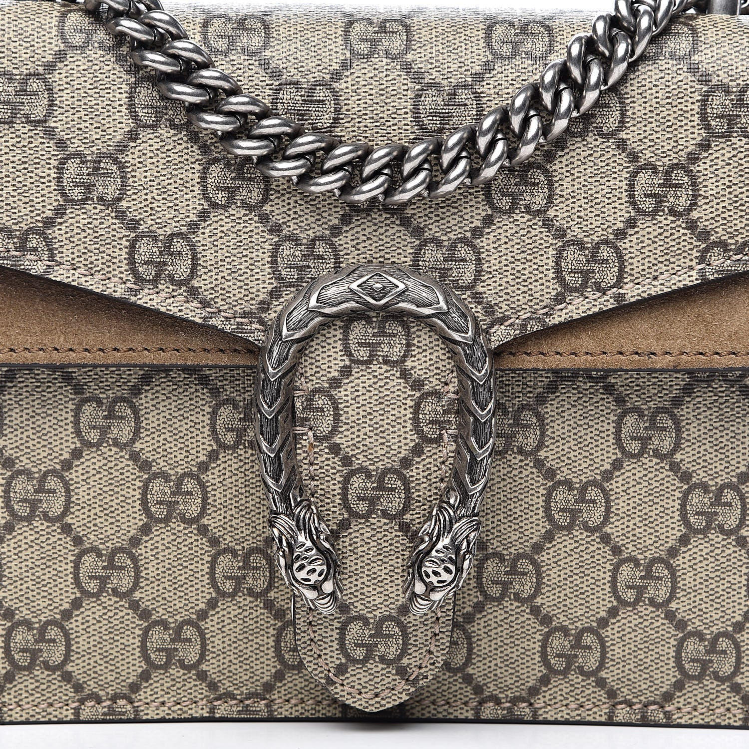 Gucci GG Supreme Monogram Mini Dionysus Shoulder Bag Taupe 13 of 13