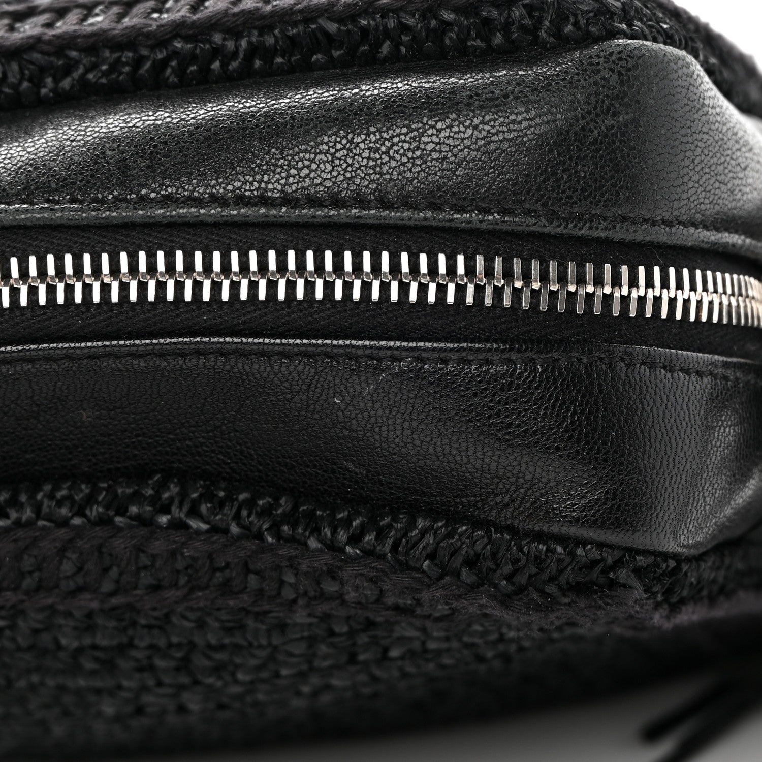 Saint Laurent Raffia Canvas Monogram Lou Camera Bag Black 12 of 15
