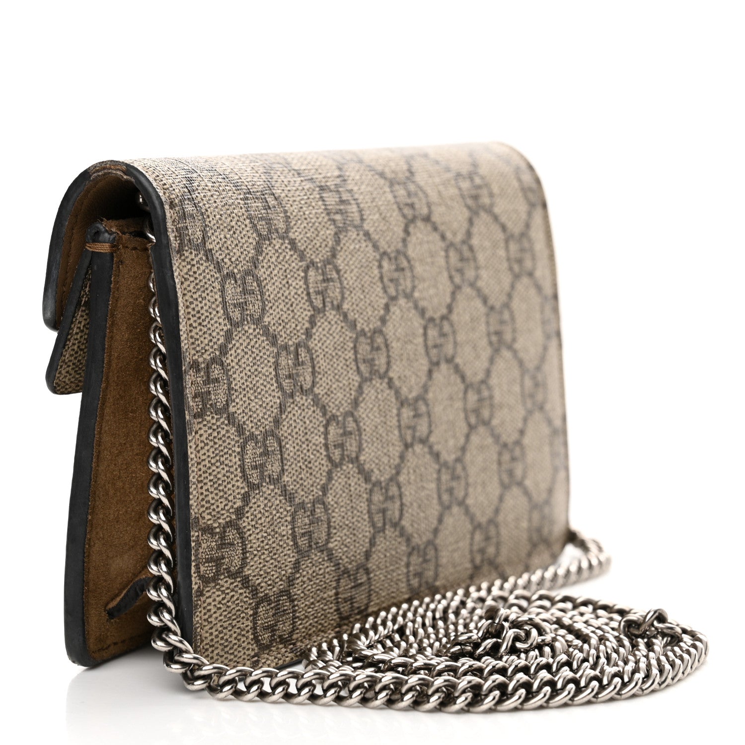 Gucci GG Supreme Monogram Super Mini Dionysus Shoulder Bag Taupe 3 of 13