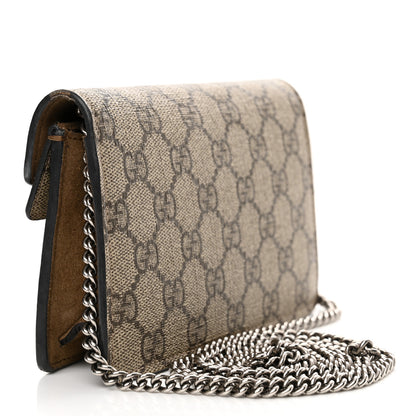 Gucci GG Supreme Monogram Super Mini Dionysus Shoulder Bag Taupe 3 of 13