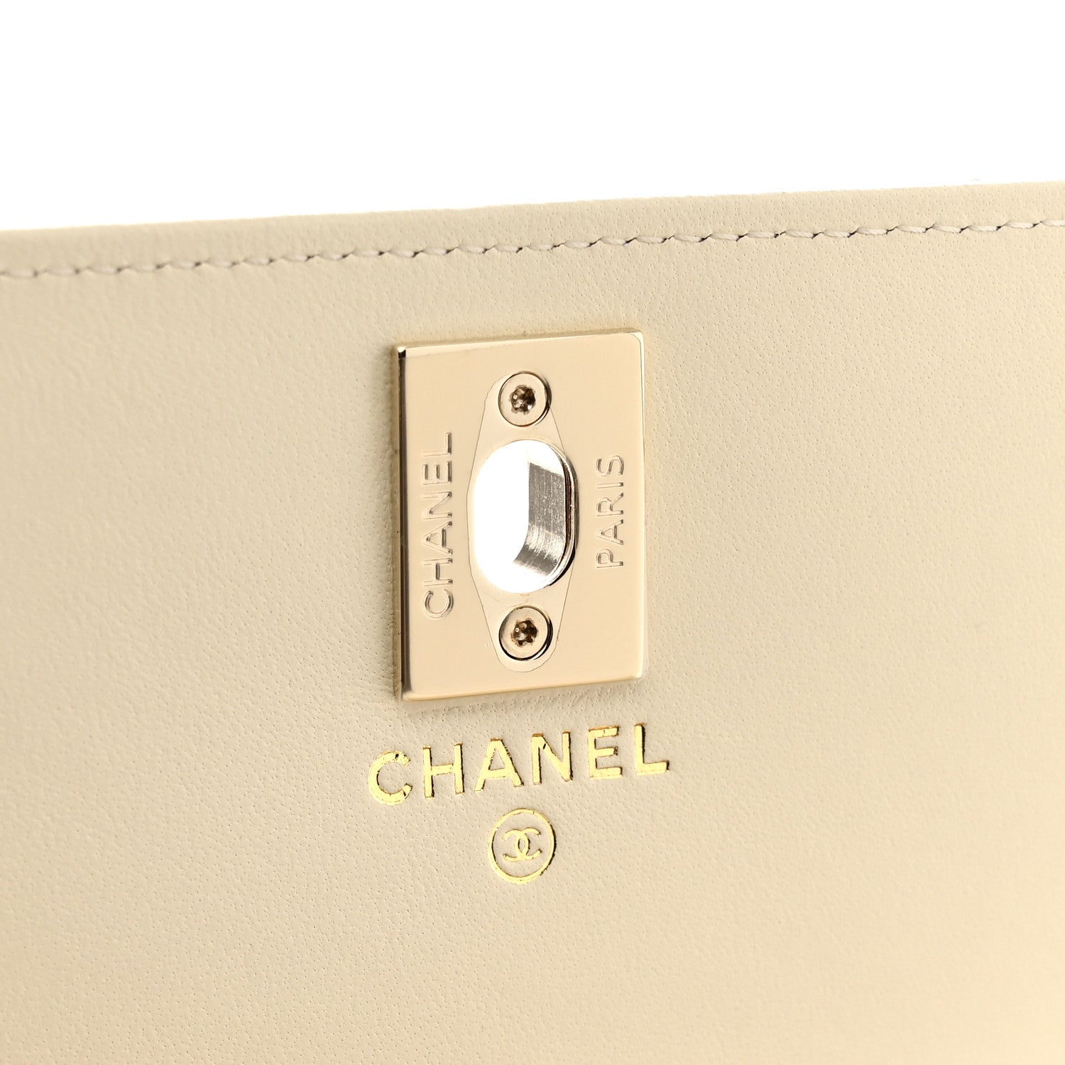 Chanel Lambskin Quilted Trendy CC Dual Handle Clutch With Chain Light Beige 6 of 12