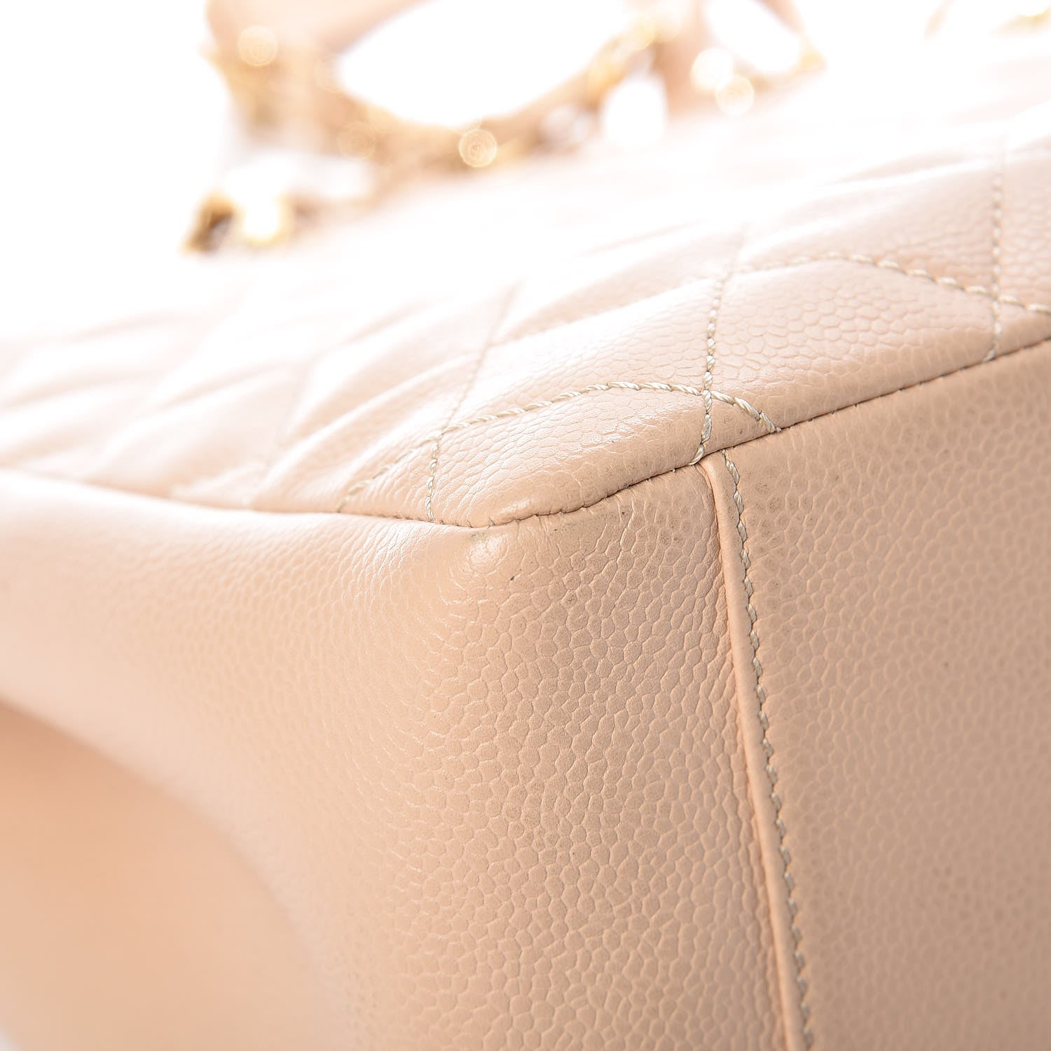 Chanel Caviar Quilted Grand Shopping Tote GST Beige Clair 9 of 12