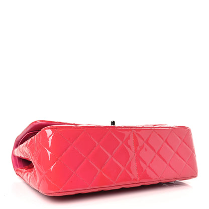 Chanel Patent Quilted Jumbo Double Flap Pink 4 of 10