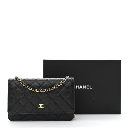 Chanel Caviar Quilted Wallet on Chain WOC Black 14 of 14