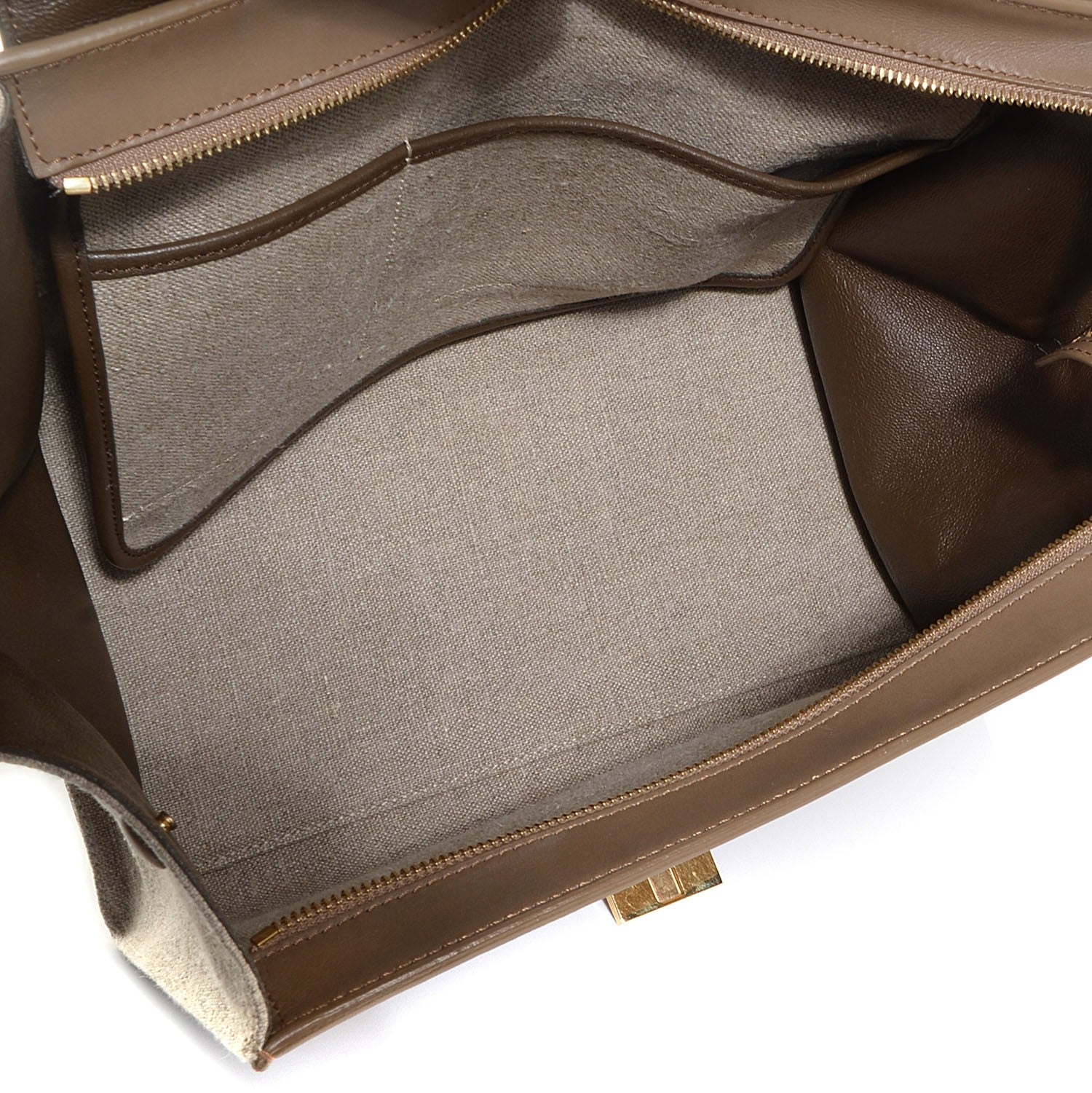 Celine Smooth Calfskin Canvas Medium Tri-Color Trapeze 5 of 9
