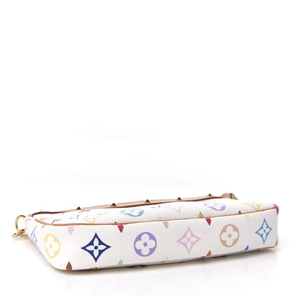 Louis Vuitton Monogram Multicolor Pochette Accessories White 4 of 11
