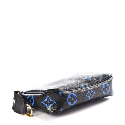 Louis Vuitton Colored Monogram Mini Pochette Accessories Blue Black 3 of 9