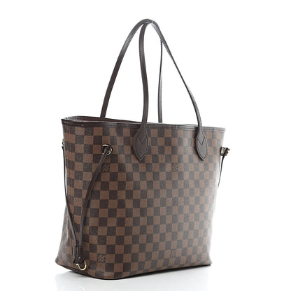 Louis Vuitton Damier Ebene Neo Neverfull MM Rose Ballerine 3 of 11
