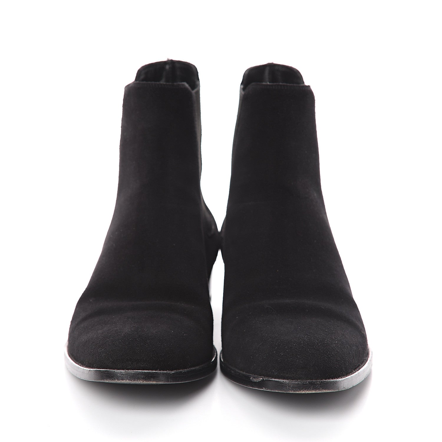 Saint Laurent Suede Mens Wyatt Chelsea Boots 41.5 Black 2 of 6