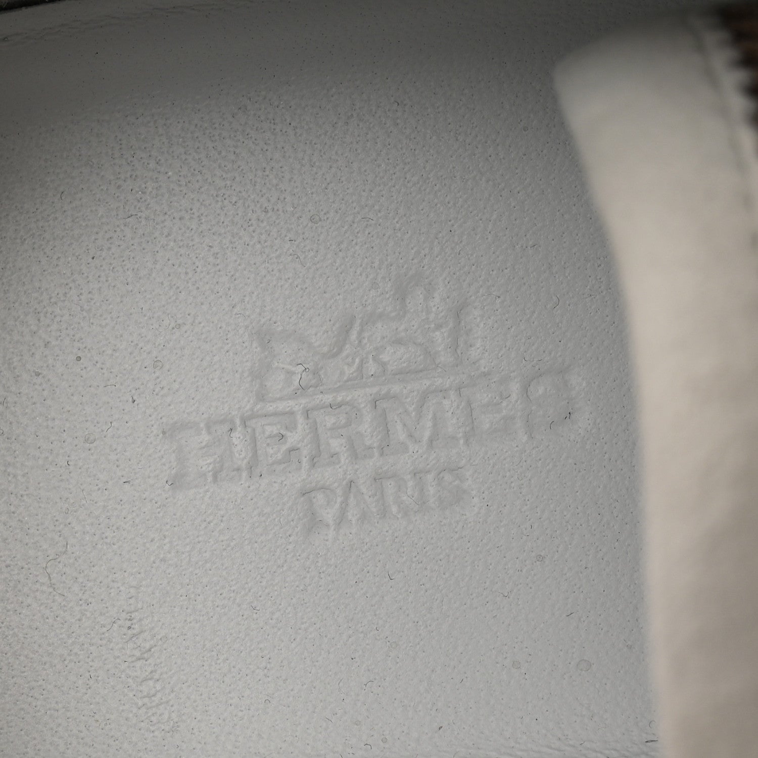 Hermes Air Mesh Suede Goatskin Bouncing Sneakers 38 Beige Argile White 7 of 14