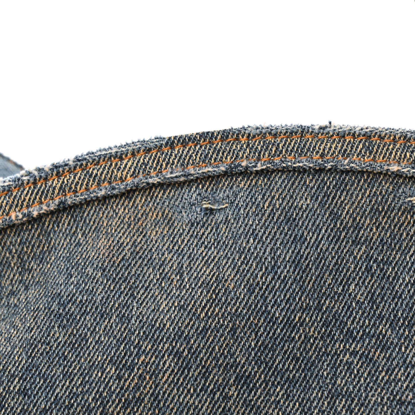 Washed Denim Medium Voyou Bag Military Blue