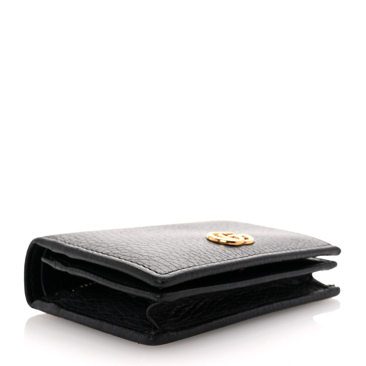 Gucci Dollar Calfskin GG Marmont Wallet Black Black 4 of 8