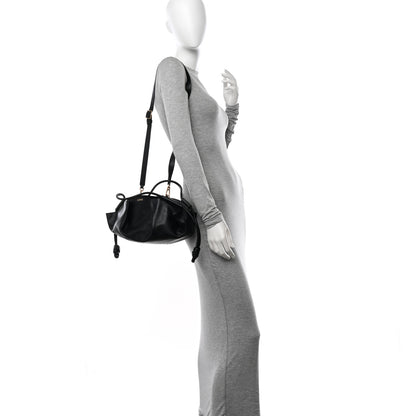 Loewe Shiny Nappa Calfskin Small Paseo Bag Black 2 of 9