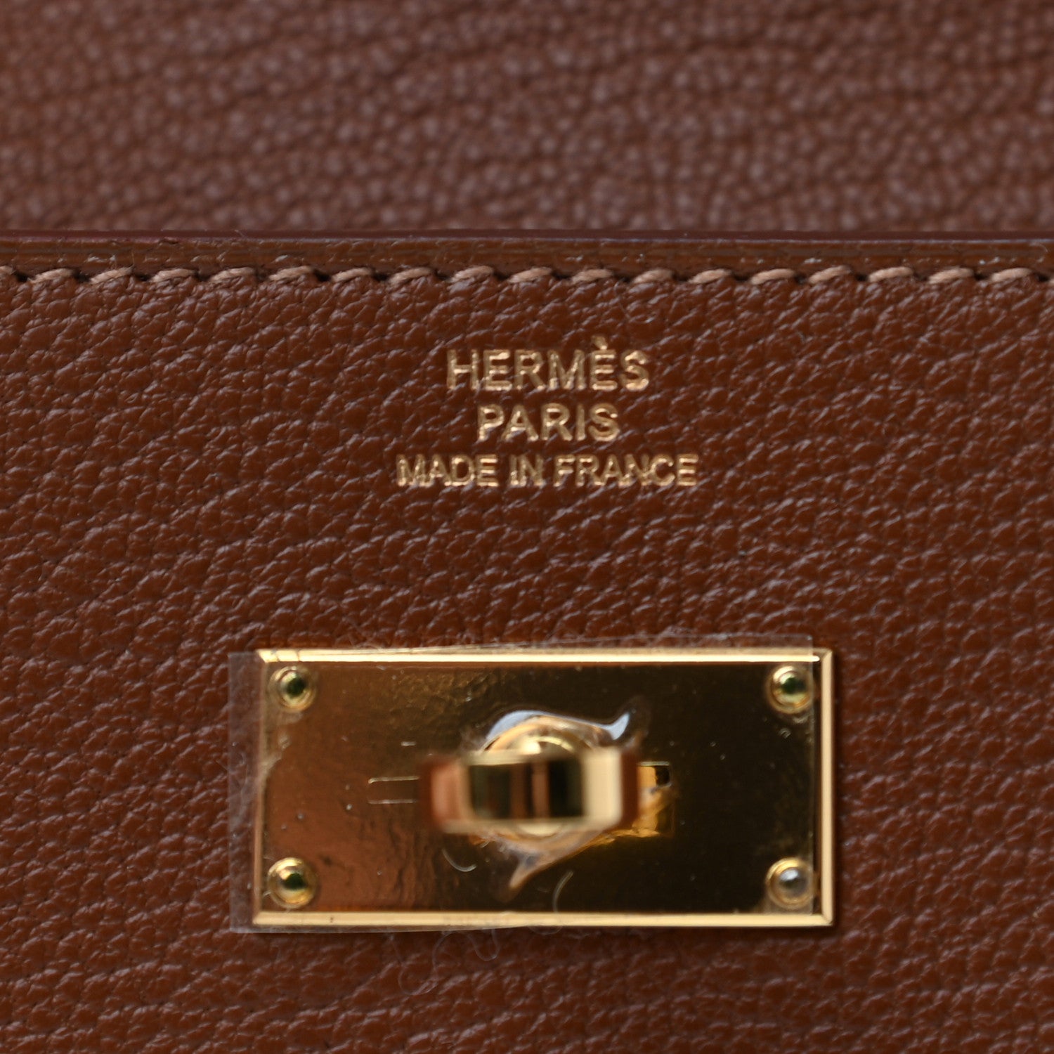 Hermes Chevre Mysore Kelly Longue Wallet Marron D'Inde 6 of 6