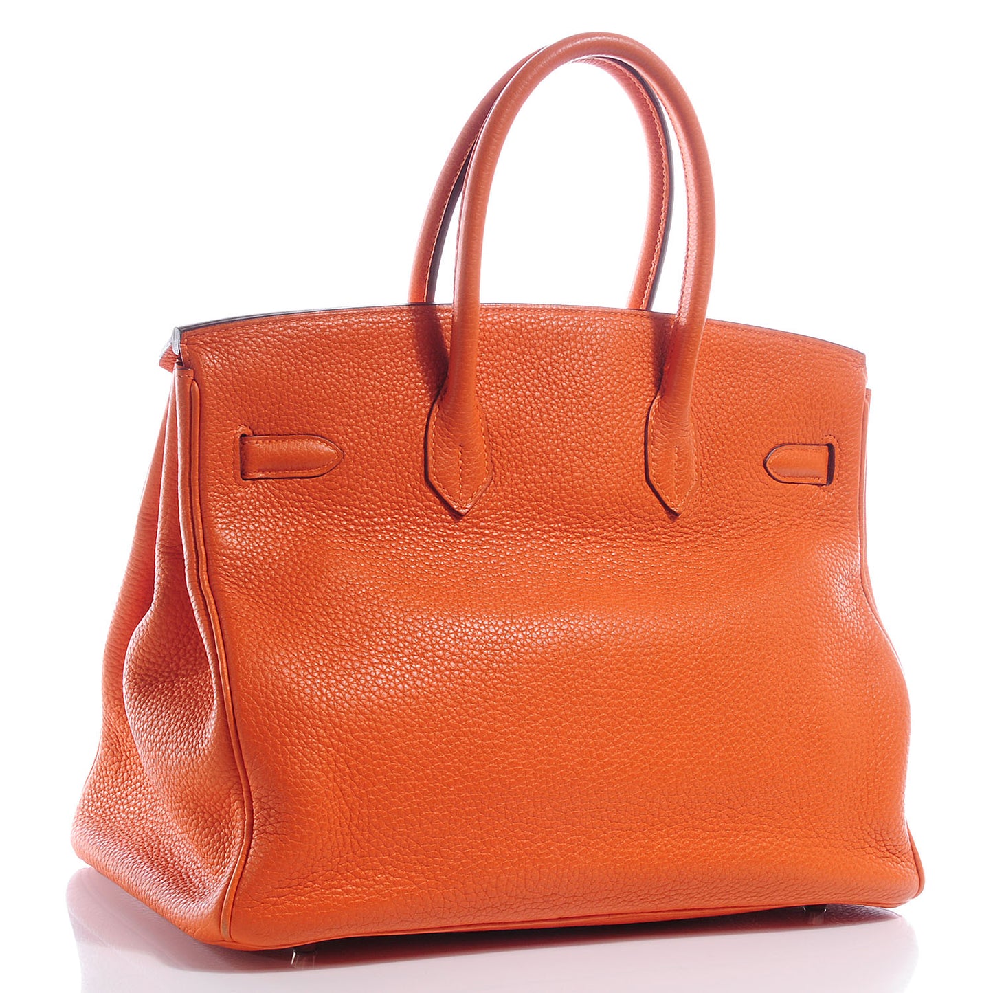 Taurillon Clemence Birkin 35 Orange