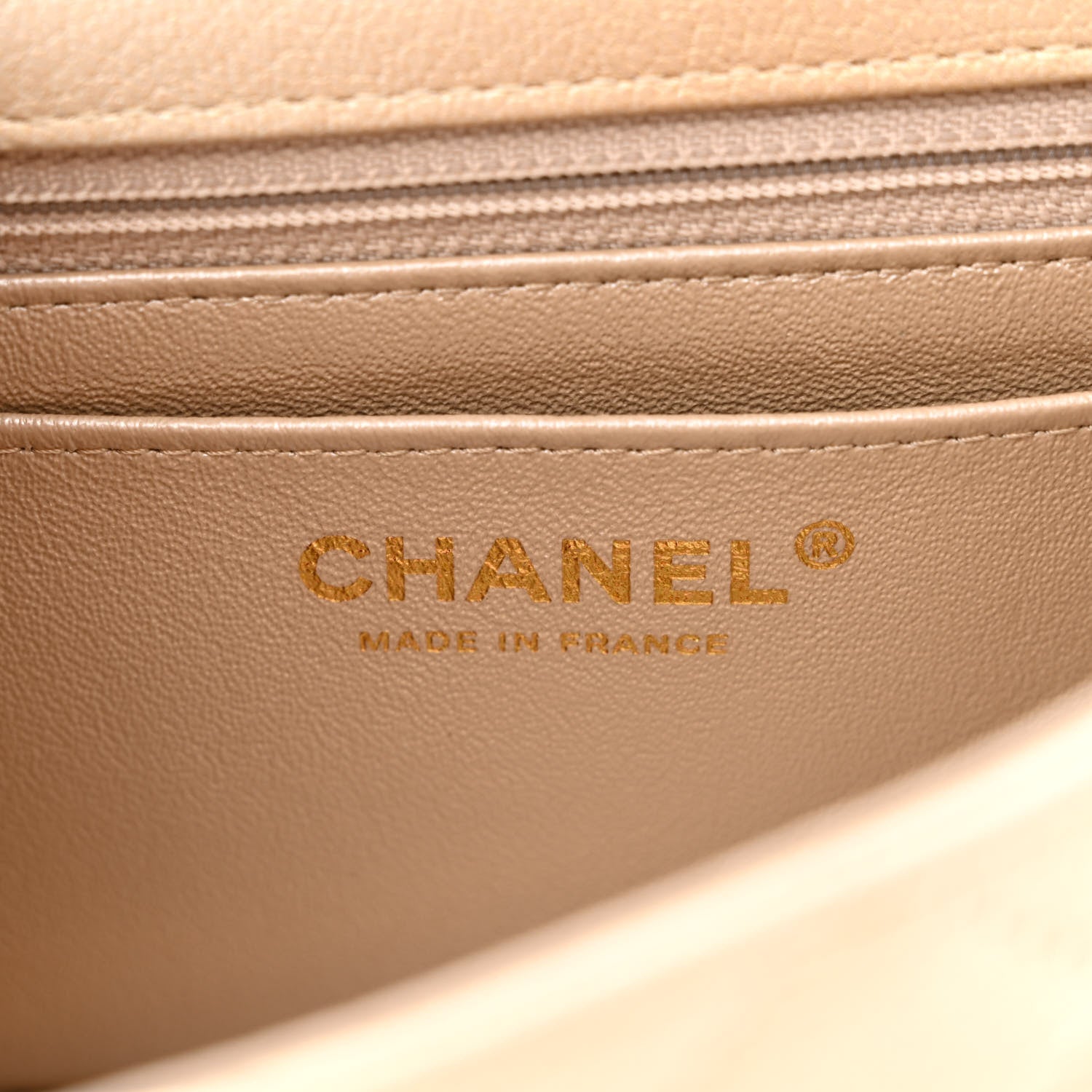 Chanel Metallic Goatskin Quilted Mini Rectangular Flap Gold 6 of 11
