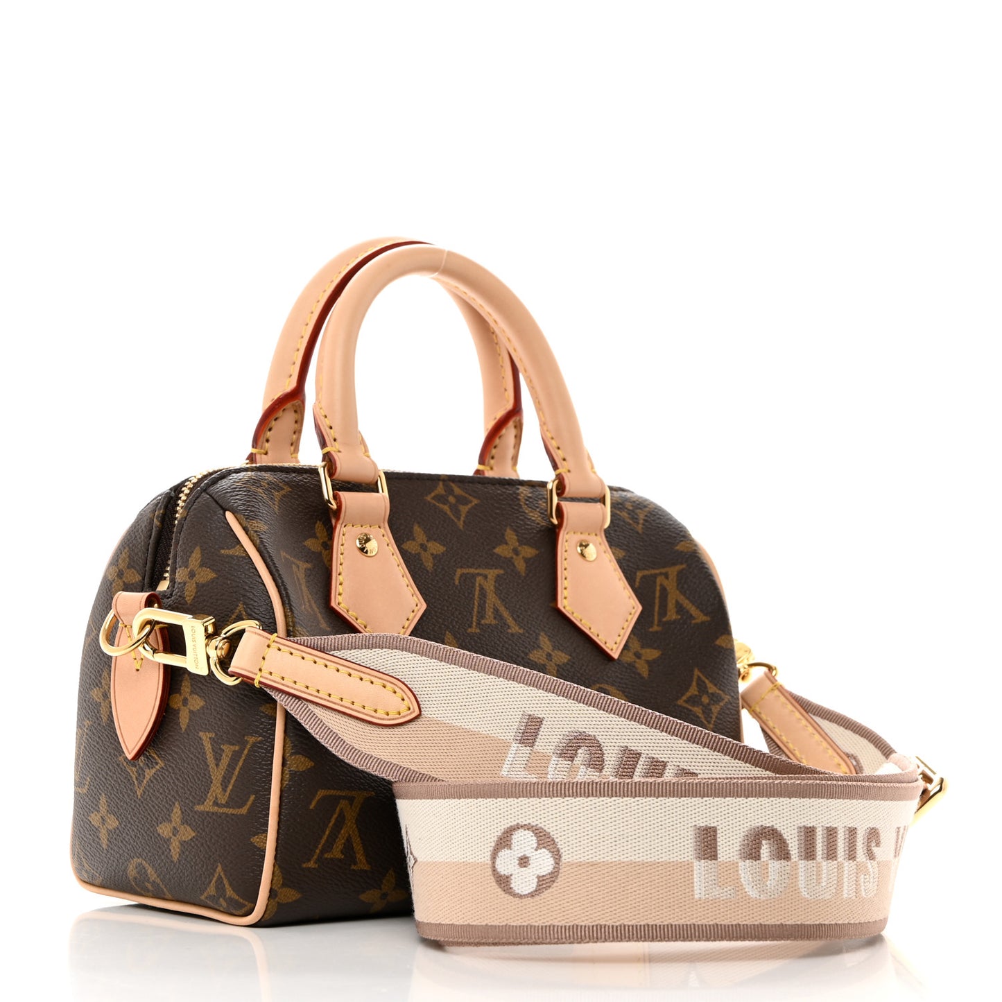Monogram Speedy Bandouliere 20 Beige
