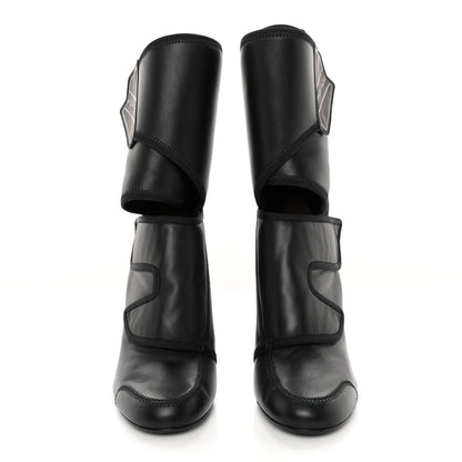 Fendi Vitello Logo Tape Promenade Ankle Boots 40 Black 2 of 13