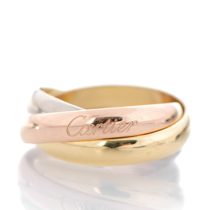 Cartier 18K Pink Yellow White Gold Classic Trinity Ring 50 5.25 3 of 7